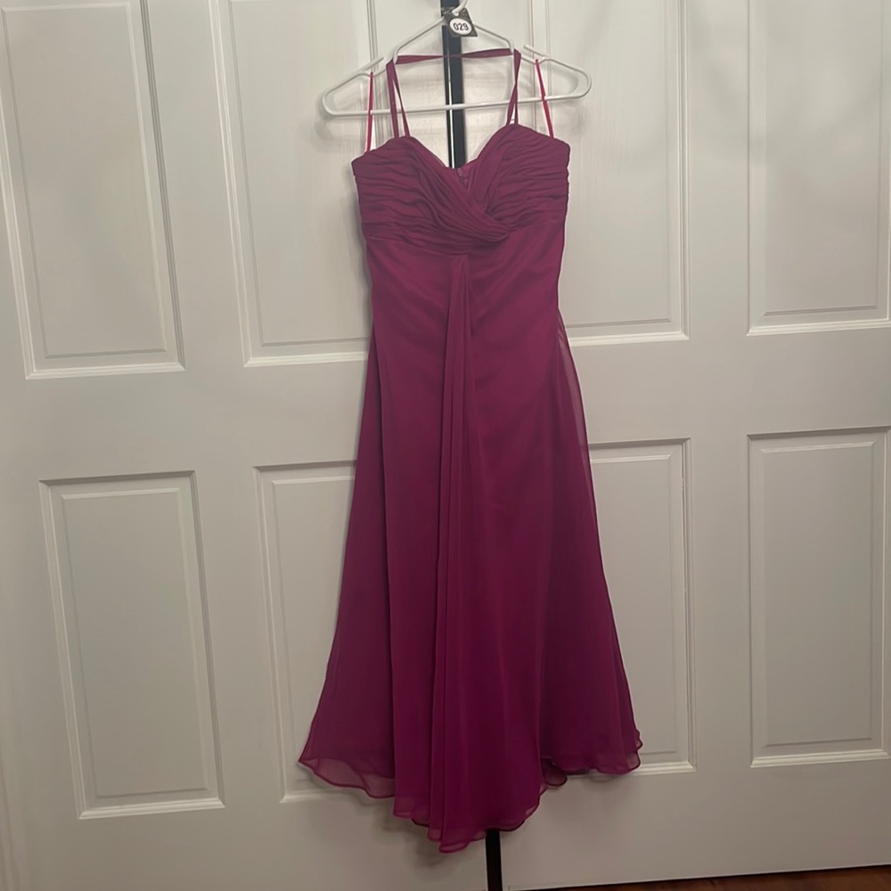 Da Vinci - Formal purple dress with adjustable straps